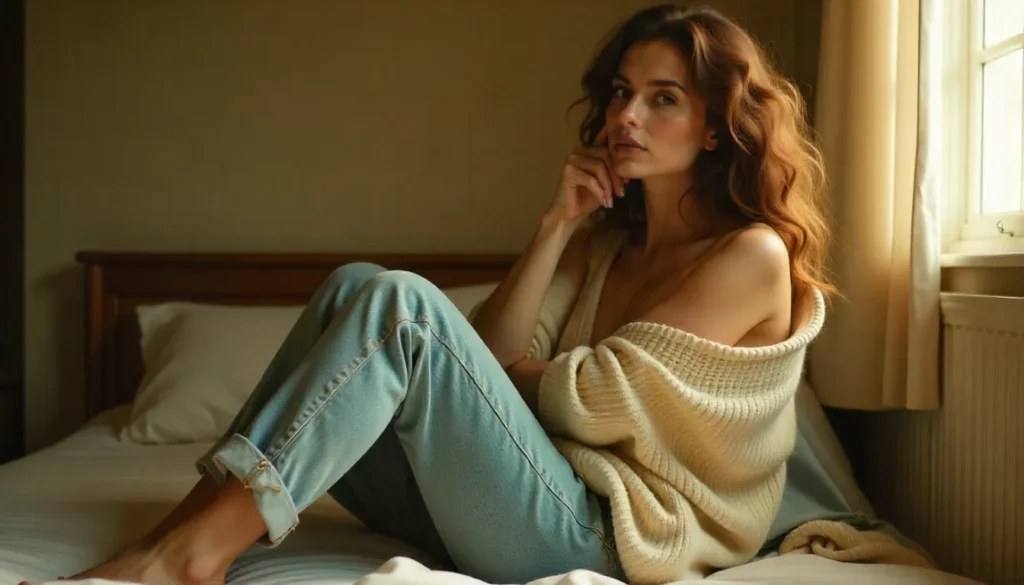 CUFFED JEANS OUTFITS: A long-form narrative guide into softness, intimacy, femininity & denim romance