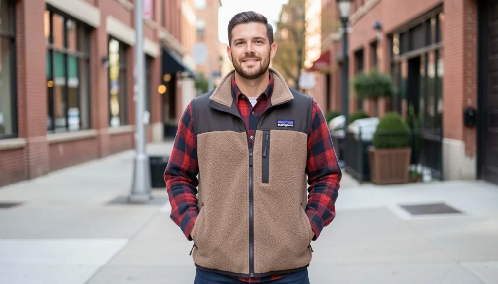 Man wearing light wash relaxed fit Levi's jeans with a tucked-in white t-shirt"