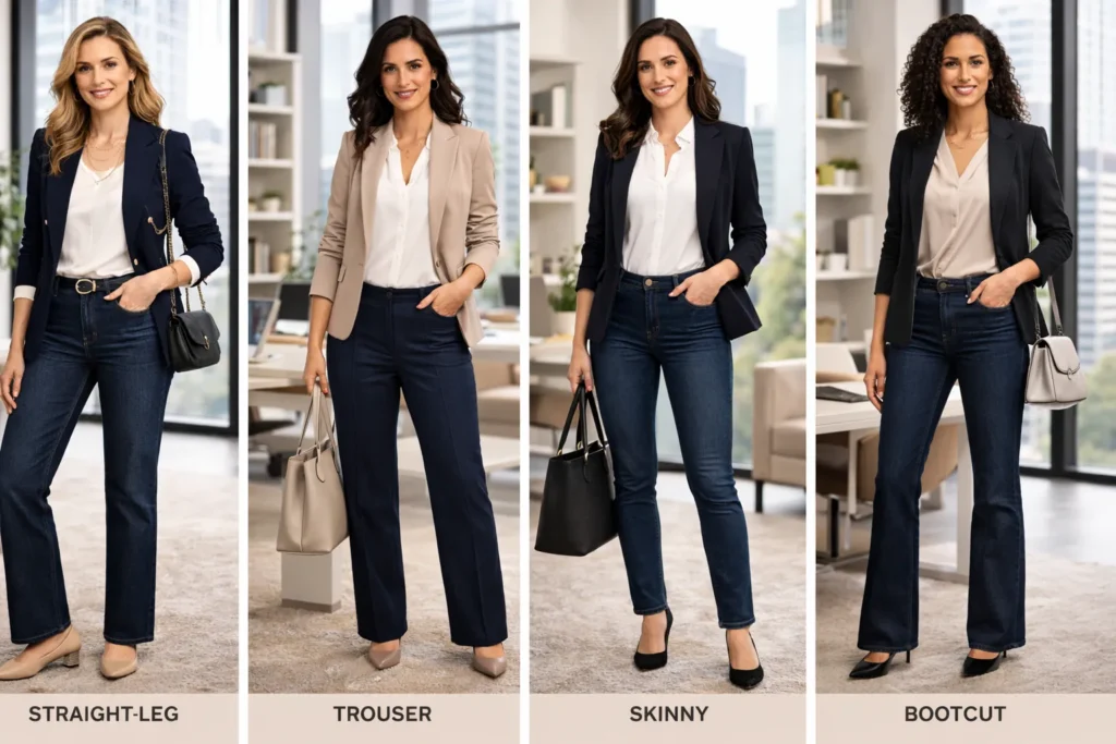 How to Perfectly Style Work Outfits with Jeans for Any Office