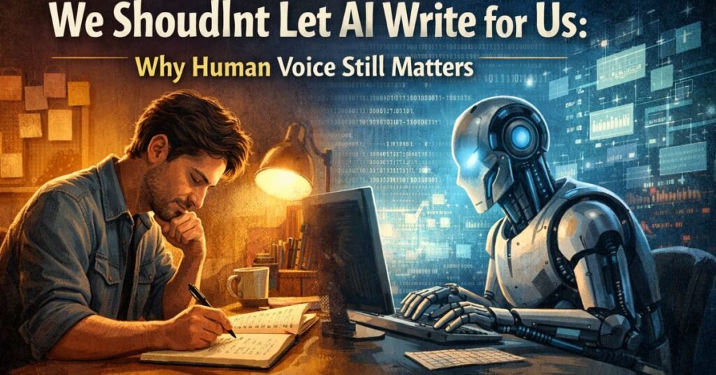 we shoudlnt let ai write for us