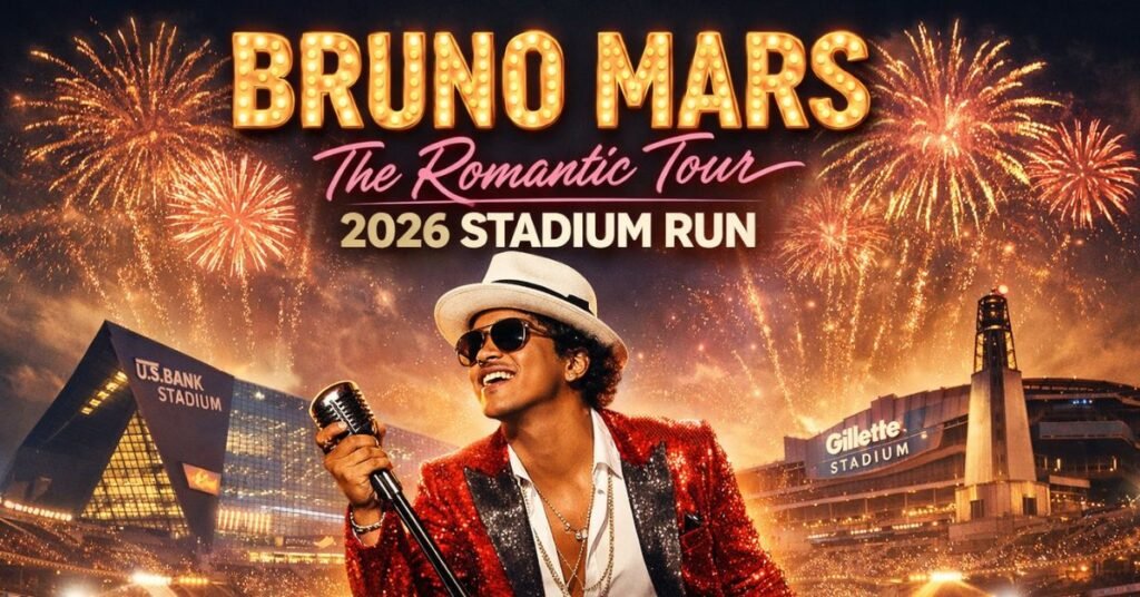 Bruno Mars Tour 2026 Announced With Major U.S. Stadium Dates