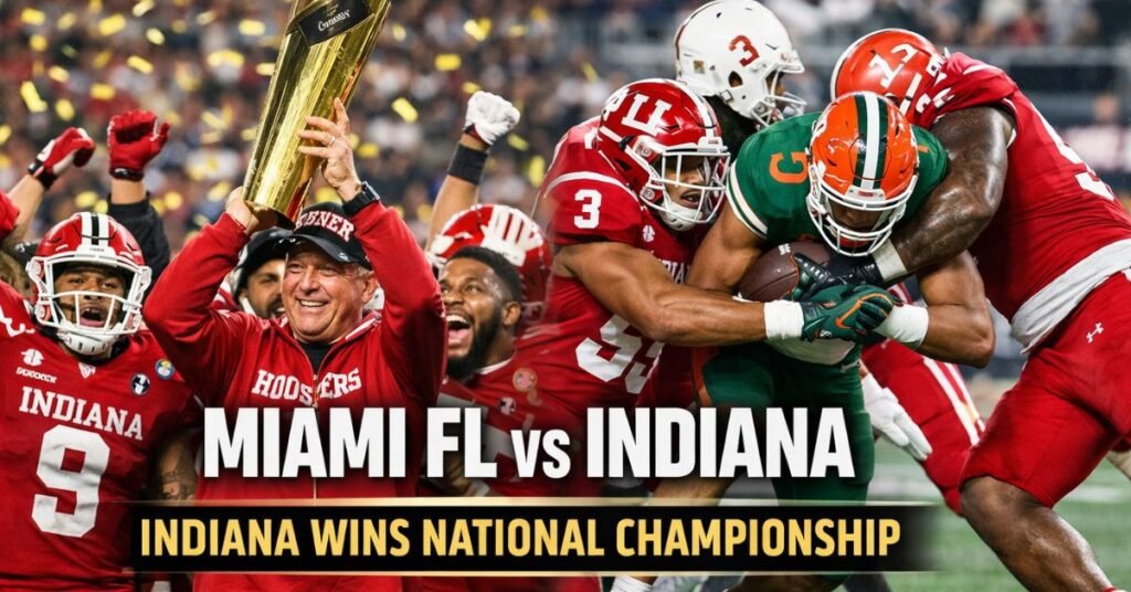 Miami FL vs Indiana Ends With Hoosiers’ Historic National Championship Win