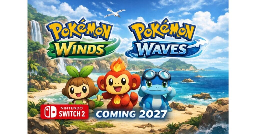 Pokémon Winds and Waves Announced for Nintendo Switch 2 With 2027 Global Launch