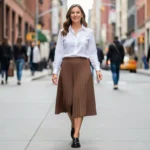 The Ultimate Guide to Styling a Brown Pleated Skirt